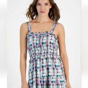 NWT! Nautica Multicolor Plaid Dress